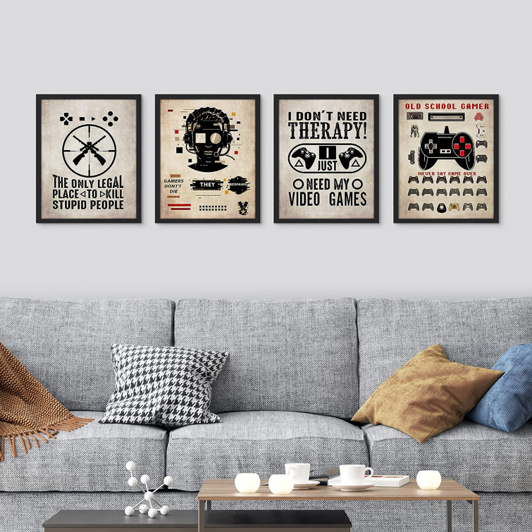 Video game store wall art